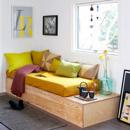 HOME-DZINE | DIY Sofa - Set aside a weekend, gather together all the tools and materials you need, and DIY your very own custom sofa.