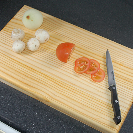 Don't spend a fortune on a pine chopping board when you can make your own for around R80!