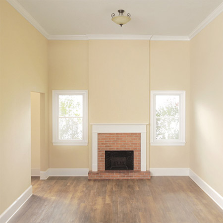 Easy Way to Paint a Fireplace - before