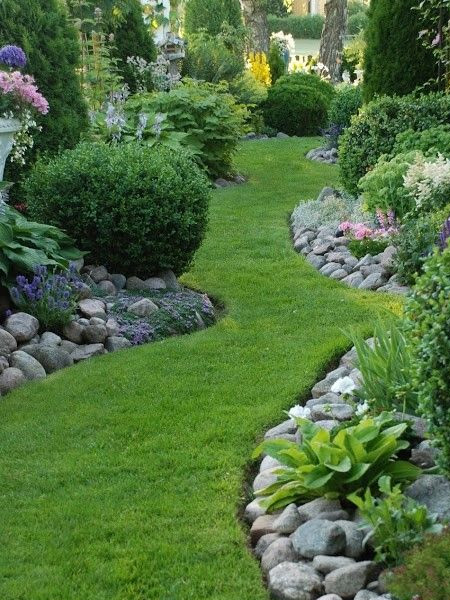 rocks for edging borders and beds
