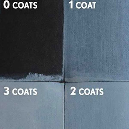 Allow 2 hours drying time between each coat
