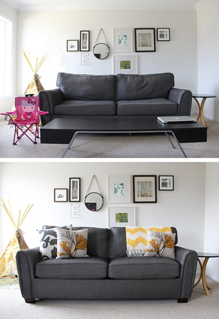 HOME-DZINE | Cleaning Tips - Nothing says sad better than a saggy sofa! We'd all love to be able to buy a new sofa every few years, but not many can afford to do so. The best way to fix a sad sofa is to fresh the cushions - seat and back - and give it a good clean.