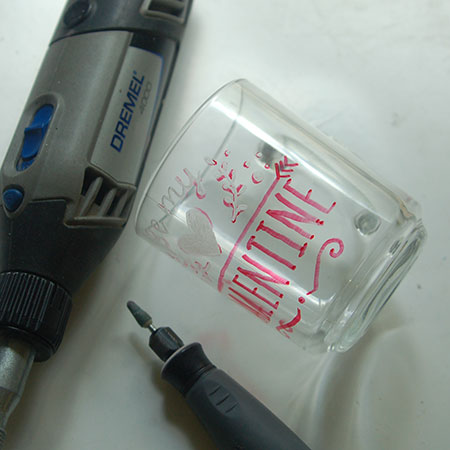HOME-DZINE | Dremel Projects - We used the same method above to engrave on our glass coffee mug.