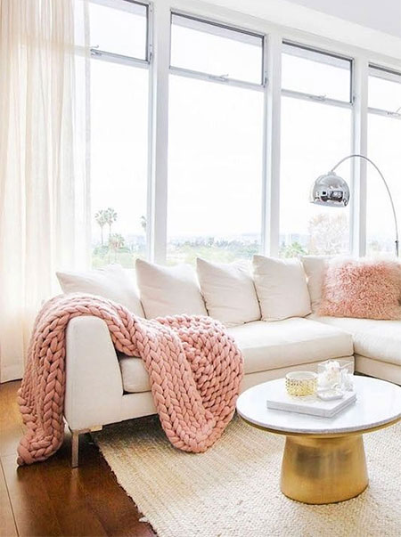 HOME-DZINE | Trends 2018 - Millenial Pink isn't a candy-sweet shade of pink that one would expect when thinking of pink, but rather a subdued and elegant hue that adds matured sophistication to any room.