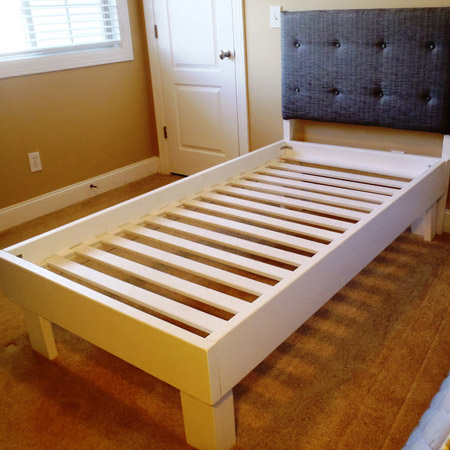 The two beds shown below can easily be assembled in a day.
