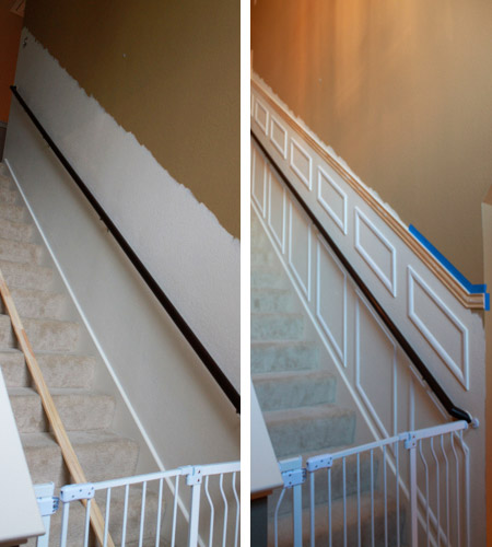 Dress up a staircase with moulding