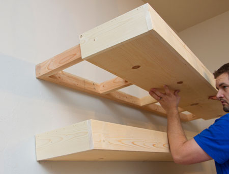 DIY Floating Shelves - fit shelf