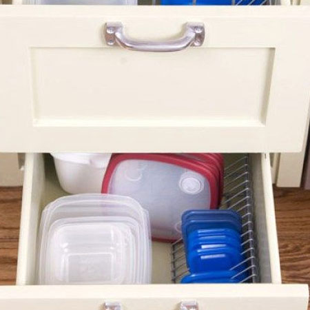 Organise your Tupperware with cd racks
