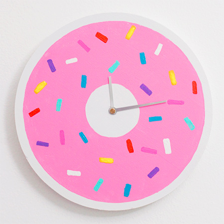 donut wall clock