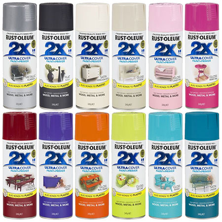 rust-oleum 2x spray paint colours