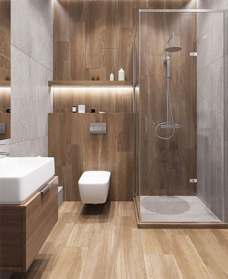 wood look tiles for bathroom