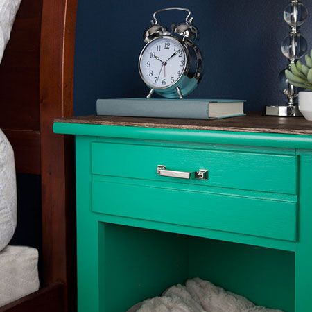 turn cabinet or bedside into bed for pet