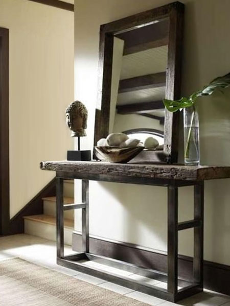 use furniture to display art and mirrors