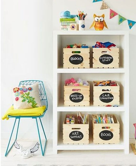 creative wall display for kids bedrooms