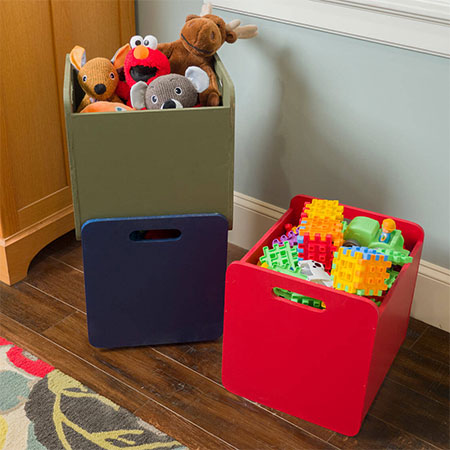 make a stackable toy box