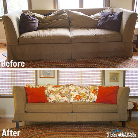 add padding to old sofa