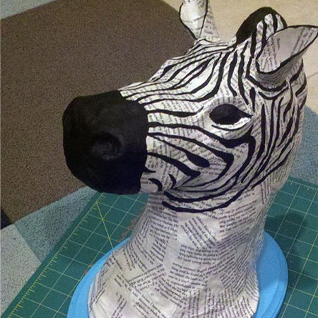 make paper mache sculpture
