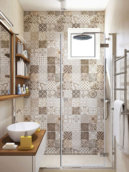 transform bathroom with vinyl tile stickers