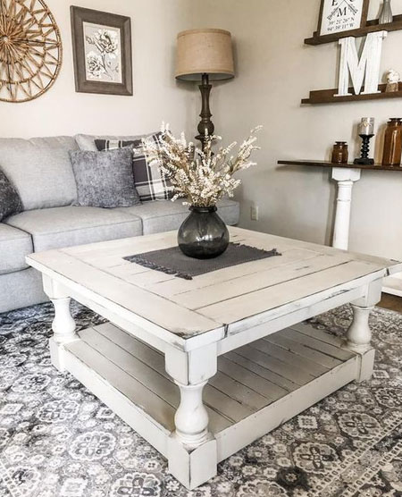 secondhand farmhouse coffee table