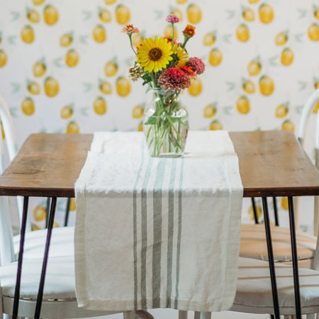 Transform your dining room with Wallflora summertime vibes