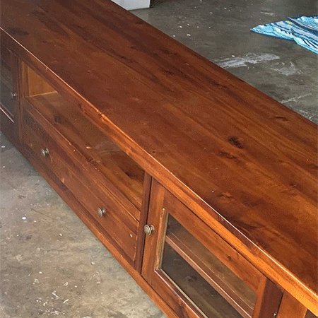 beautiful wood hiding underneath stain or varnish