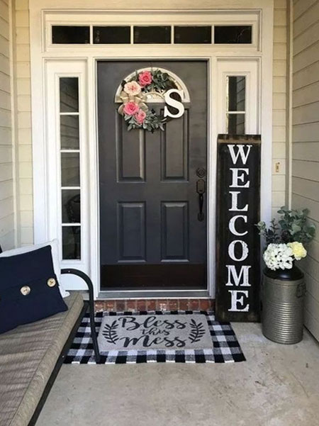 welcoming entrance to home