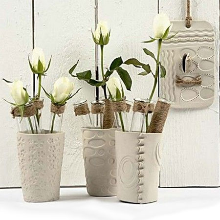 how to make decorative clay vases