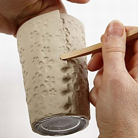 Use Air-Dry Clay to make Decorative Clay Vases