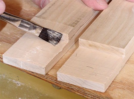 use wood glue for strong half lap joint