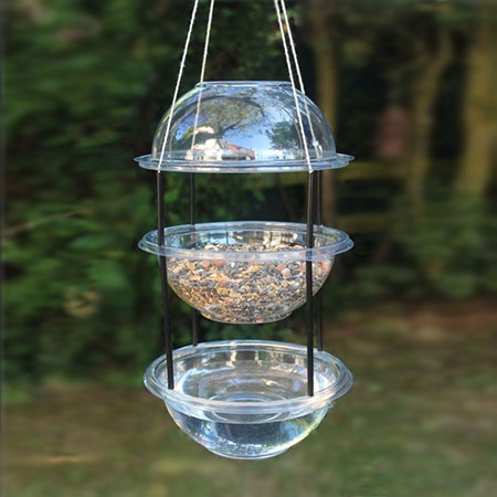 recycle plastic container bird feeder