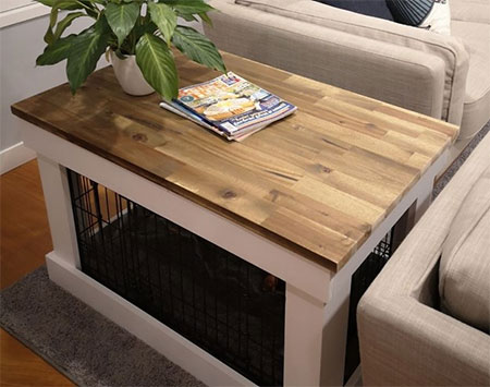 Make a Coffee Table that's also a Dog Crate