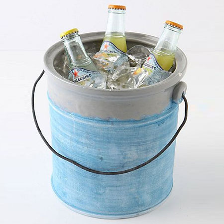 recycle paint bucket as cooler for drinks