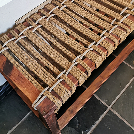 Make a Jute or Rope Bench Seat