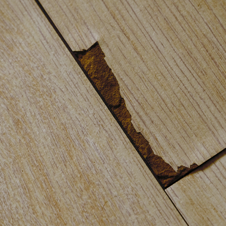 a know brand of laminate flooring can be repaired