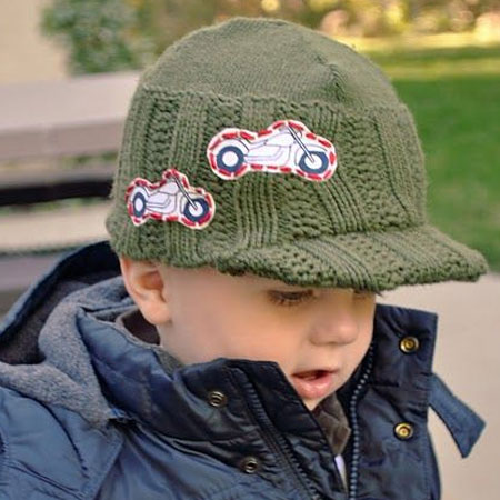 recycled sweater beanie for kids