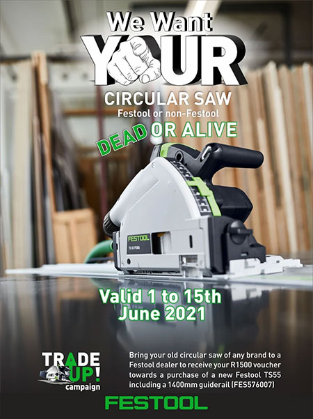 Festool Trade Up Campaign for June 2021