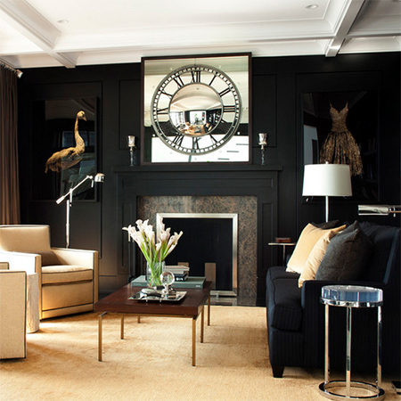 decorate with all black interiors