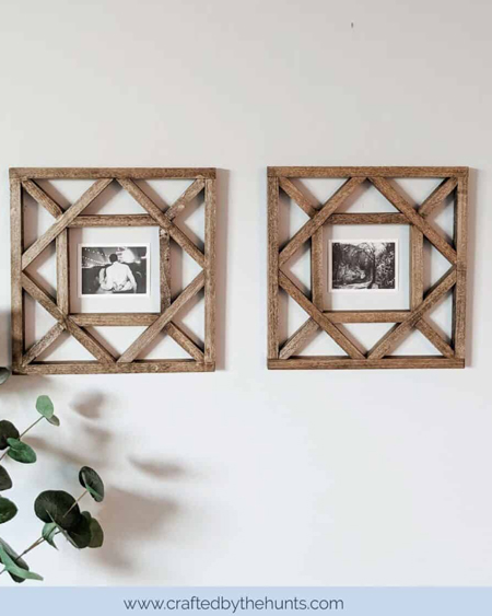 how to make geometric picture frames