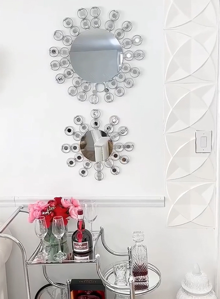 Make a Decorative Mirror for over your Festive Bar Trolley