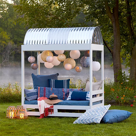 Weekend Project: Easy DIY Cabana and Seating