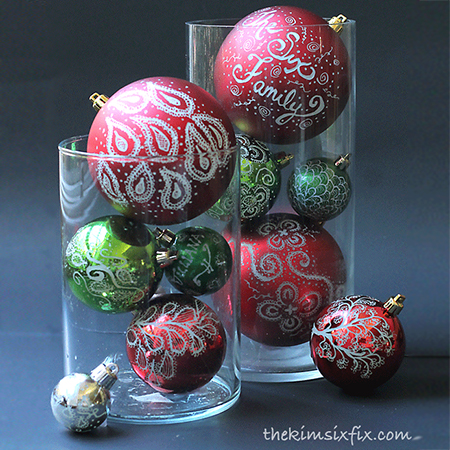 Recycle old decorations and baubles