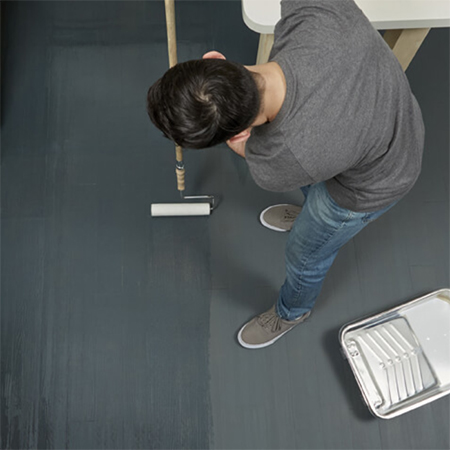 how to paint laminate floor