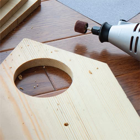 sanding with rotary tool