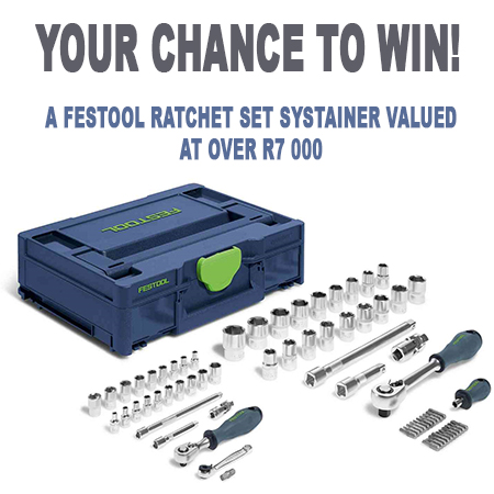 WIN a Festool Ratchet Set Systainer valued at over R 7 000! 