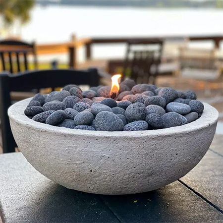 how to make concrete fire bowl