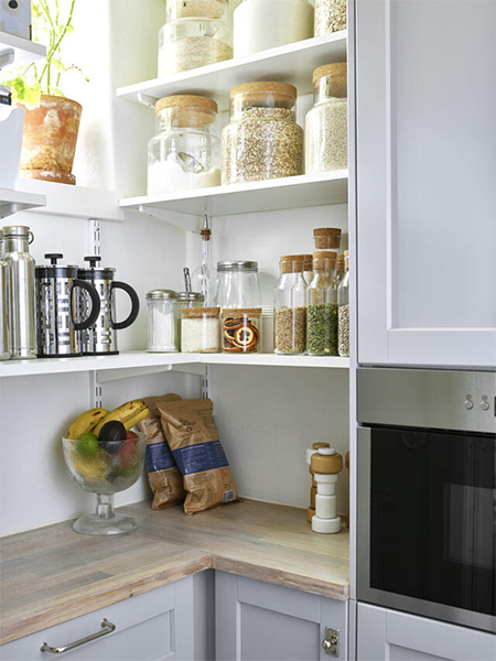 Ideas For An Open Pantry In A Kitchen