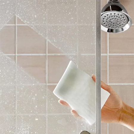how to remove soap scum from shower glass
