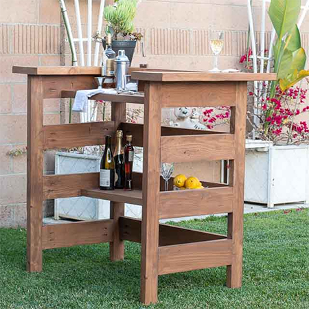 How to build and outdoor bar