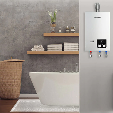 how to install gas water heater