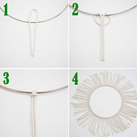 how to macrame frame for mirror
